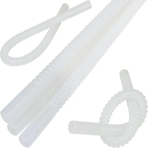 Vista 11 de Pajitas Flexibles - 11 Pulgadas de Largo Pajitas Flexibles - Pajita para Beber Flexible Reutilizable - Paquete de 14