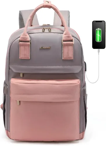 Vista 16 de LOVEVOOK Mini mochila para mujeres y niñas, elegante mochila impermeable con puerto USB, bonita mochila para la escuela, viajes, fiestas, Negro