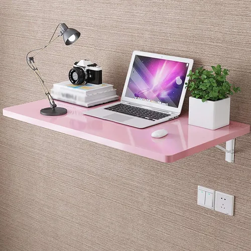 Vista 5 de Mesa de almacenamiento flotante plegable para montar en la pared, escritorio de computadora, mesa de trabajo resistente, mesa de costura, mesa