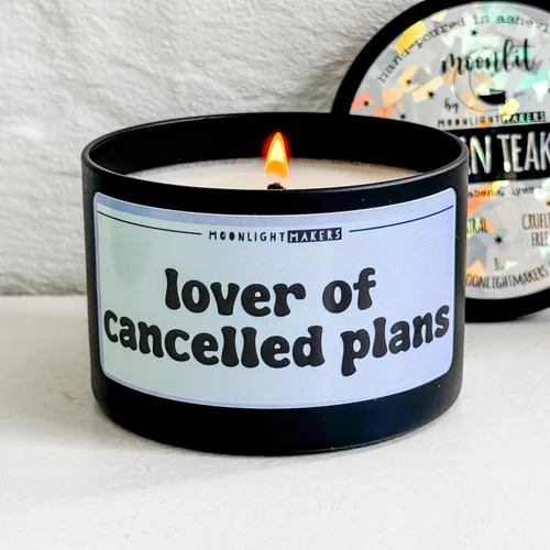 Vista 19 de Moonlight Makers Inner Peace Starts with Four Words: Not My F*cking Problem - Lavender Driftwood Scented Soy Wax Candle, Funny Birthday & Bridal