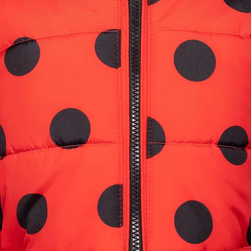 Vista 6 de Miraculous Ladybug - Abrigo de invierno con cremallera para niñas pequeñas a niños grandes
