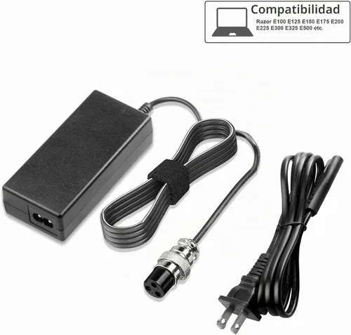 Vista 3 de 29V 2A para cargador de scooter Razor solo para batería de plomo-ácido