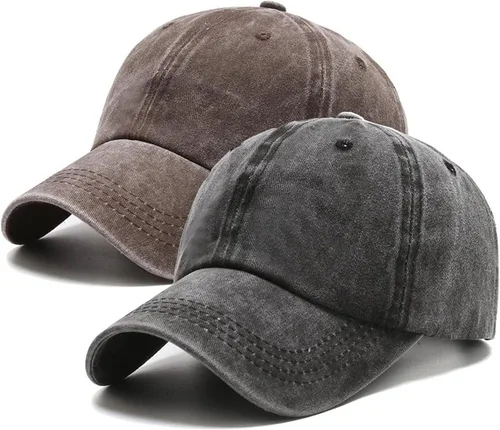 Vista 13 de PFFY 2 Packs Vintage Washed Distressed Baseball Cap Golf Dad Hat for Men Women