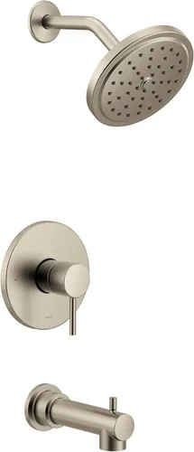 Vista 12 de Moen UT3293BG Align M-CORE 3-Series 1-Handle - Kit de molduras para bañera y ducha, requiere válvula, oro cepillado