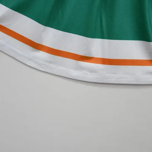 Vista 6 de Traje de animación para niñas vestido de animadora verde con un par de pompones