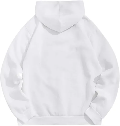Vista 33 de ZAFUL Sudadera con capucha con cordón para hombre, unisex, de manga larga, sudadera casual