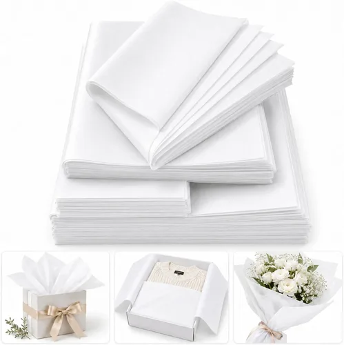 Vista 45 de Qilery - 500 hojas de papel de seda negro a granel para bolsas de regalo de 15 x 20 pulgadas, sin ácidos, para regreso a clases, papel de regalo