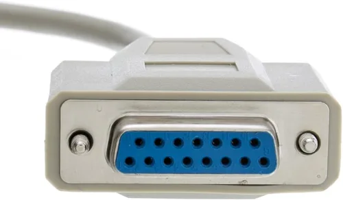 Vista 2 de CableWholesale Cable de extensión para monitor DB15, cable blindado único de 28 AWG, DB15 macho a DB15 hembra DB15, cable de extensión M/F VGA