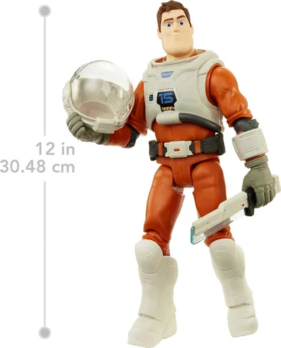 Vista 3 de Mattel Disney y Pixar Lightyear Buzz Lightyear Figura de acción y accesorios, Space Ranger Gear XL-01, juego de 11.6 pulgadas y 14 articulaciones