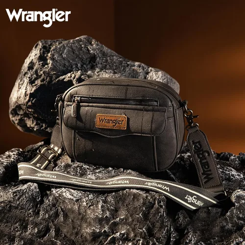 Vista 6 de Wrangler Bolsos cruzados para mujer, bolso de cámara a la moda con correa ancha