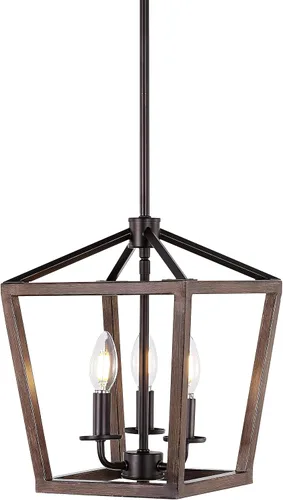 Vista 14 de JONATHAN Y JYL7601A - Lámpara de pagoda regulable y ajustable de metal LED, clásica, tradicional de estilo granja para comedor, sala de estar