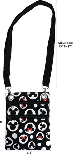 Vista 5 de Disney Bolso bandolera de viaje con estampado de Mickey Minnie