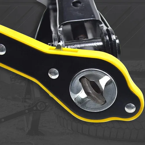 Vista 4 de Llave de trinquete con mango largo para gato de tijera, llave de llanta para gato de neumático, llave de gato de automóvil con diseño positivo