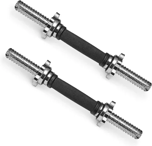 Vista 13 de Asas de mancuernas roscadas/asas ajustables para mancuernas – Se adapta a discos de peso estándar de 1 pulgada – Accesorios de levantamiento de pesas