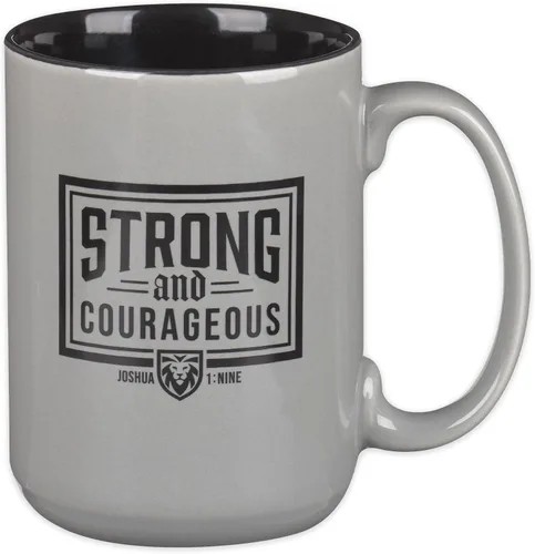 Vista 12 de Christian Art Gifts Taza grande de cerámica inspiradora con escritura bíblica para café y té para hombres: Versículo bíblico que anima al hombre