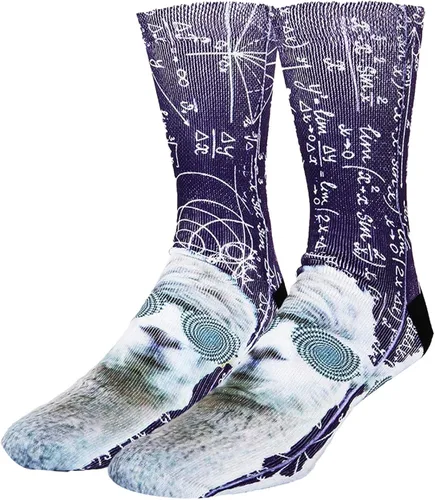 Vista 2 de Calcetines divertidos para hombre y niños, coloridos estampados 3D, gráficos de alimentos de animales, novedosos calcetines atléticos, regalo