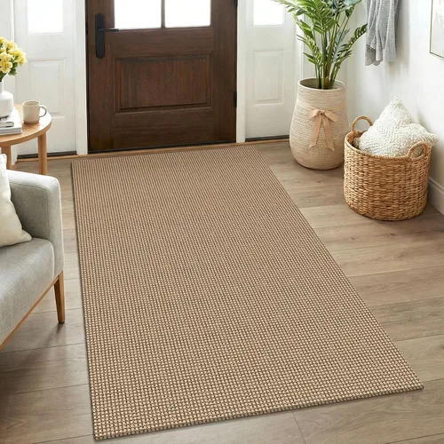 Vista 192 de KOZYFLY - Tapete para puerta de interior, lavable, pequeña, antideslizante, con respaldo de goma, felpudo de algodón para el hogar, color negro
