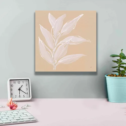 Vista 4 de Epic Graffiti 'Leaf Study II' por Chris Paschke, lienzo de arte de pared Giclée, 12 x 12 pulgadas