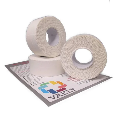 Vista 7 de Vakly Cinta Atlética Porosa Paquete de 3 - Tela de Tejido Suave Transpirable para Entrenamiento Deportivo Ortopédico, Cinta Adhesiva Médica