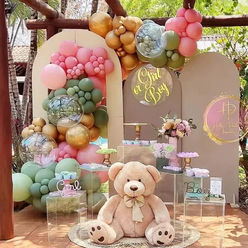 Vista 4 de Globos verde salvia de 12 pulgadas, 50 unidades de fiesta de baby shower, globos de decoración de feliz cumpleaños, globos verdes de safari
