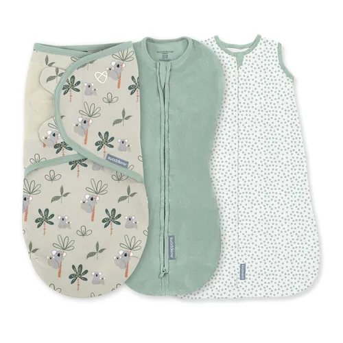 Vista 18 de SwaddleMe Manta original – Tamaño pequeño/mediano, 0-3 meses, paquete de 3 (corazones de bebé), fácil de usar, mantiene al bebé cómodo y seguro