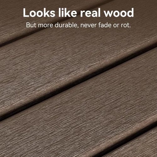 Vista 6 de Silla Adirondack plegable HDPE 1 paquete, marrón Marrón oscuro