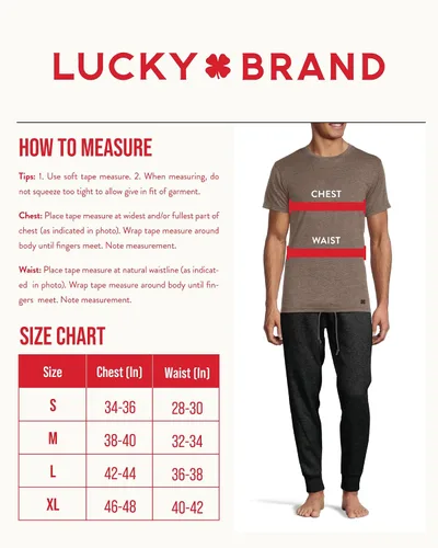 Vista 5 de Lucky Brand Camiseta básica de manga corta con cuello redondo para hombre