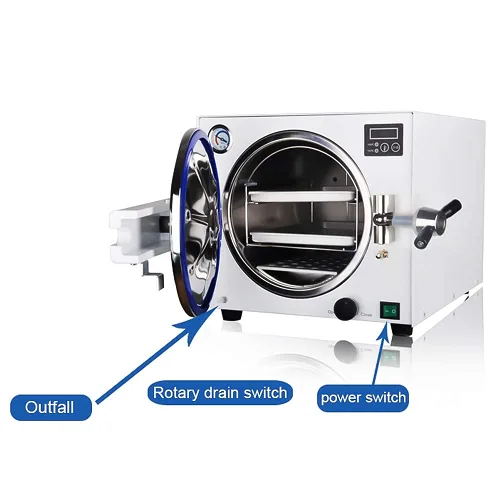 Vista 6 de Acero inoxidable de alta presión de la caja de vapor de la autoclave 18L del equipo de laboratorio E218