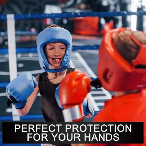 Vista 7 de Teling 6 pares de vendas de boxeo de 100 pulgadas para niños, guantes internos, artes marciales, muñequeras de boxeo para kickboxing, Muay Thai