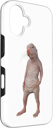Vista 3 de Carcasa para iPhone 16 Live Weird Funny Naked Mole Rat Strange Animal Case
