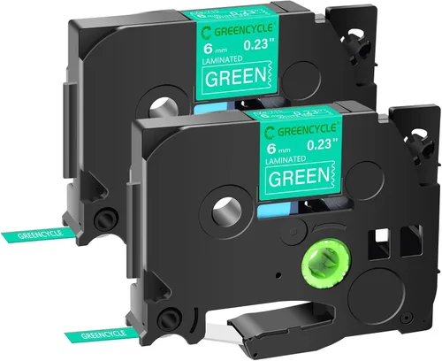 Vista 18 de GREENCYCLE Cinta para etiquetadora Brother P-Touch TZe-831 TZ-831 de 0.472 in 0.47 laminada TZe TZ Gold Tape para PT-D210 PT-D600 PT-H110 PT-1230, 2