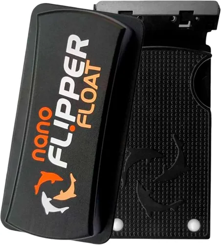 Vista 2 de FL!PPER Flipper - Limpiador magnético de vidrio para acuario y accesorios para peceras, removedor de algas sin esfuerzo para peceras (máx.)