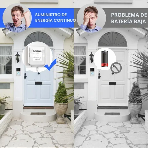 Vista 2 de Transformador de 24 voltios, adaptador de cable C para termostato Nest Honeywell Ecobee y Sensi, transformador de timbre compatible con timbre