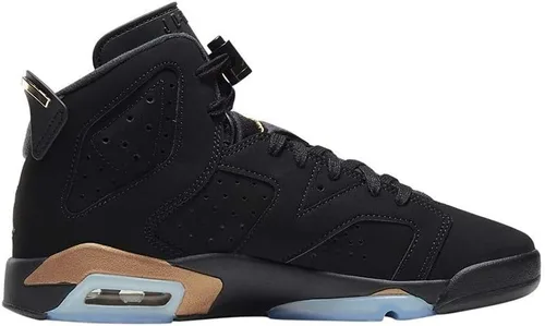 Vista 2 de Air Jordan 6 Retro Dmp (gs) Zapatos de baloncesto para niños grandes Ct4964-007, NegroNegro metalizado dorado-negro