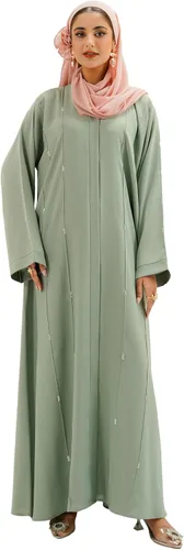 Vista 23 de Abaya elegante y moderna para mujer, ligera, fluida, suave y perfecta para cualquier ocasión