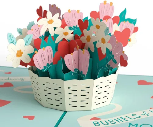 Vista 9 de Lovepop Tarjeta del día de la madre para abuela, tarjeta emergente de flor de cerezo, 5 x 7, tarjeta pensativa para abuela, flores emergentes