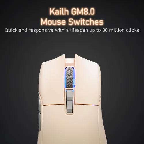 Vista 5 de iRocks M31R - Mouse inalámbrico para juegos - Trimodo 2.4G/Bluetooth/USB-C Ratón para juegos con cable desmontable USB-C, interruptores de mouse