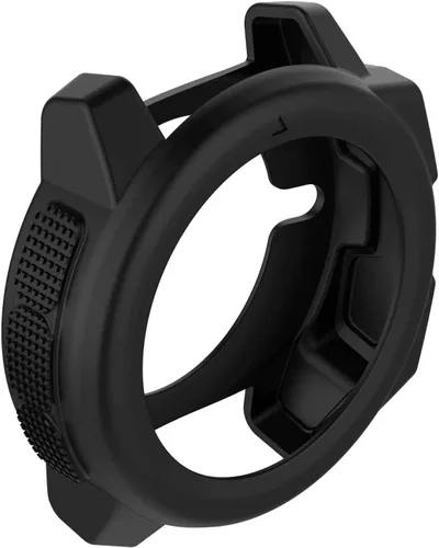 Vista 3 de FitTurn Funda para Garmin Instinct Watch – Protector de funda de diseñador delgado, bisel antiarañazos, funda de silicona (negro)