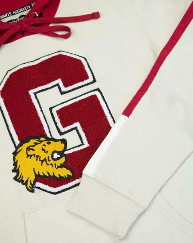 Vista 7 de Harry Potter Hogwarts Gryffindor G Patch Logo Premium Sudadera con capucha M, Negro, M