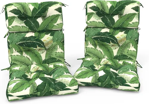 Vista 38 de Cojines para sillas de patio con respaldo alto para exteriores, cojines Adirondack para jardín, porche, hogar, oficina, uso en sillas, 44 x 22 x 4
