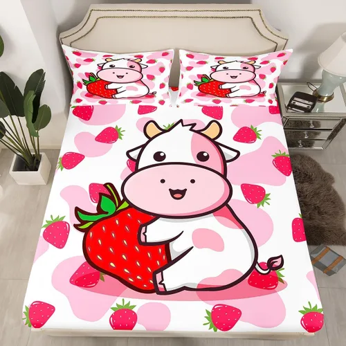 Vista 43 de Juego de ropa de cama con patrón de sushi tamaño twin, lindo juego de cama para niñas adolescentes, decoración de dormitorio, niños, estilo japonés