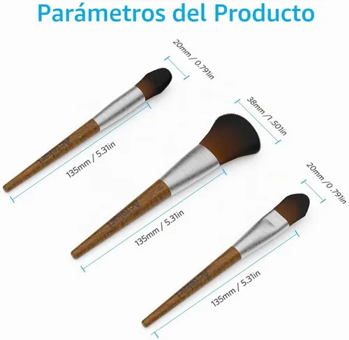 Vista 5 de Juego de 3 cepillos de limpieza modelo (mango de madera de alta calidad), cepillo suave para plumero, cepillo de polvo de modelo profesional
