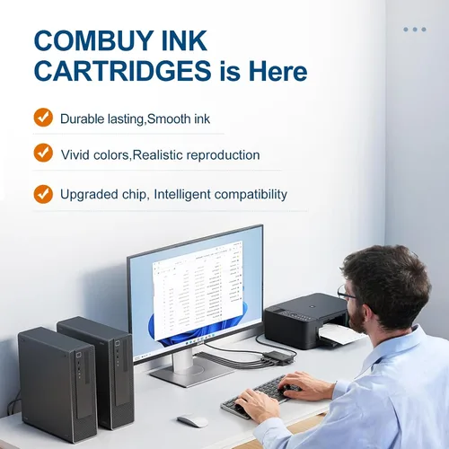 Vista 2 de 212XL - Cartuchos de tinta de alto rendimiento remanufacturados para Epson 212 cartuchos de tinta compatibles con Epson Workforce WF-2830 WF-2850