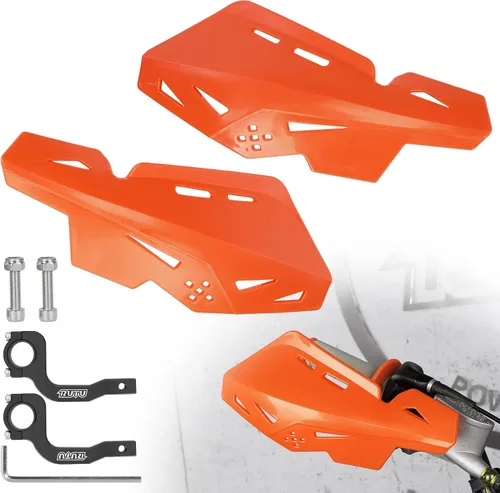 Vista 7 de RUTU Paramanos para Dirt Bike de 7/8 pulgadas 22mm, Paramanos de motocicleta con soporte CNC, par compatible con motos Dirt Pit, Motocross, ATV, CRF
