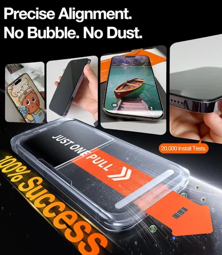 Vista 5 de TORRAS Paquete de 2 protectores de pantalla para iPhone Air [12 pies de grado militar inastillable] [vidrio templado aeroespacial 9H+] ajuste
