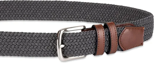 Vista 3 de Tienda Essentials Cinturón trenzado elástico para hombre