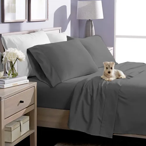 Vista 7 de Juego de 3 piezas, ropa de cama suave de lujo de tejido satinado de 100% algodón de 800 hilos, el mejor juego de 3 piezas de calidad premium, fácil