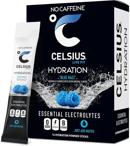Vista 8 de Celsius Hydration™ Strawberry Watermelon, Mezcla de Bebida Hidratante con Electrolitos Sin Azúcar (Paquete de 14)