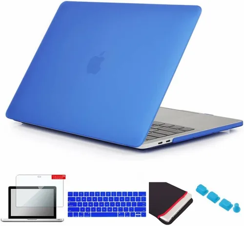 Vista 65 de Se7enline Compatible con MacBook Pro Touch Bar Case 2016/2017/2018/2019, funda rígida mate para Mac Pro de 13 pulgadas, A1706/A1989/A2159, funda