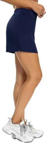 Vista 4 de LouKeith - Faldas pantalón deportivas de tenis y golf para mujer, pantalones cortos, de verano y con bolsillos para correr y entrenar